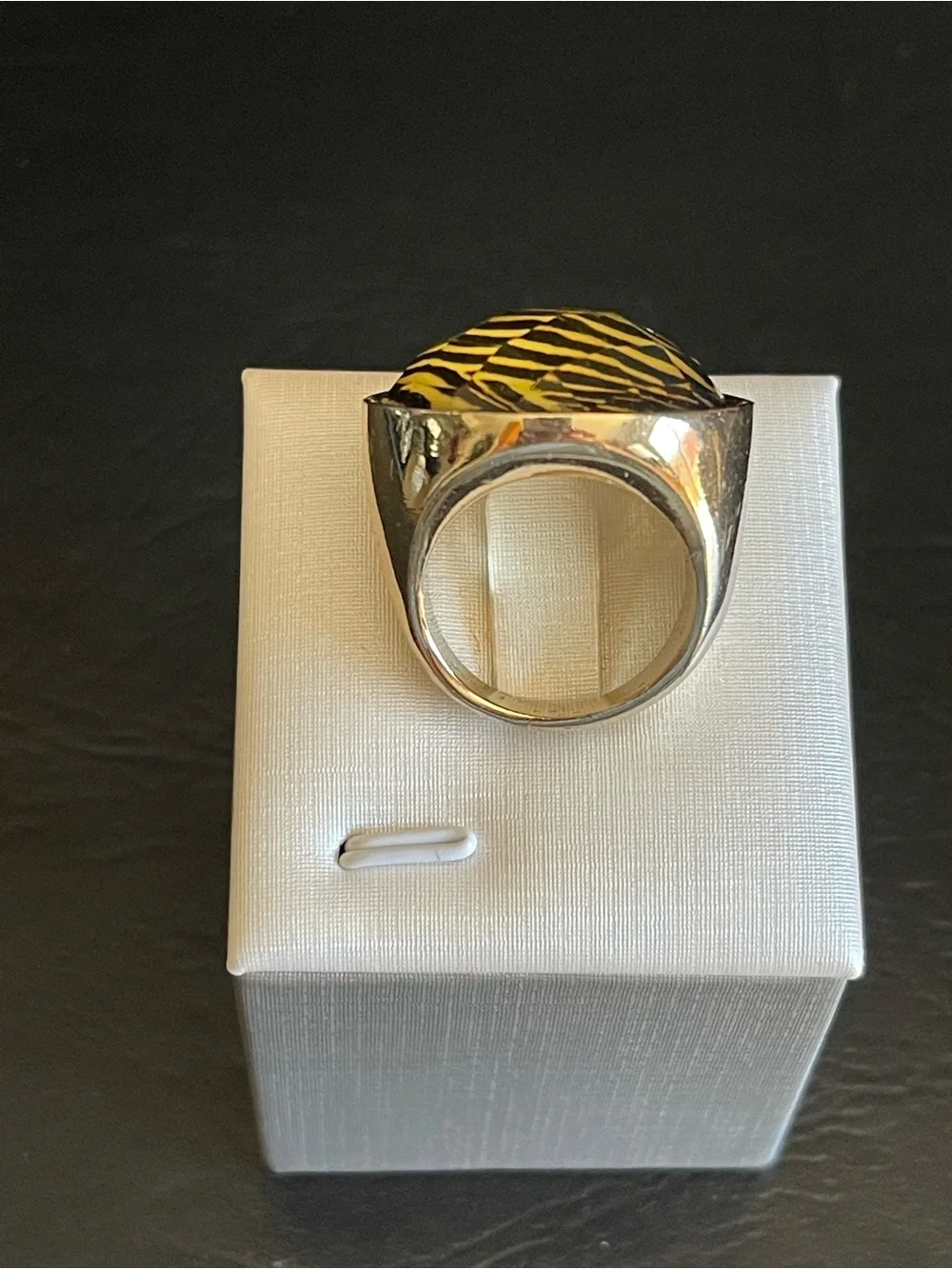 Tiger stripe Statement Ring.